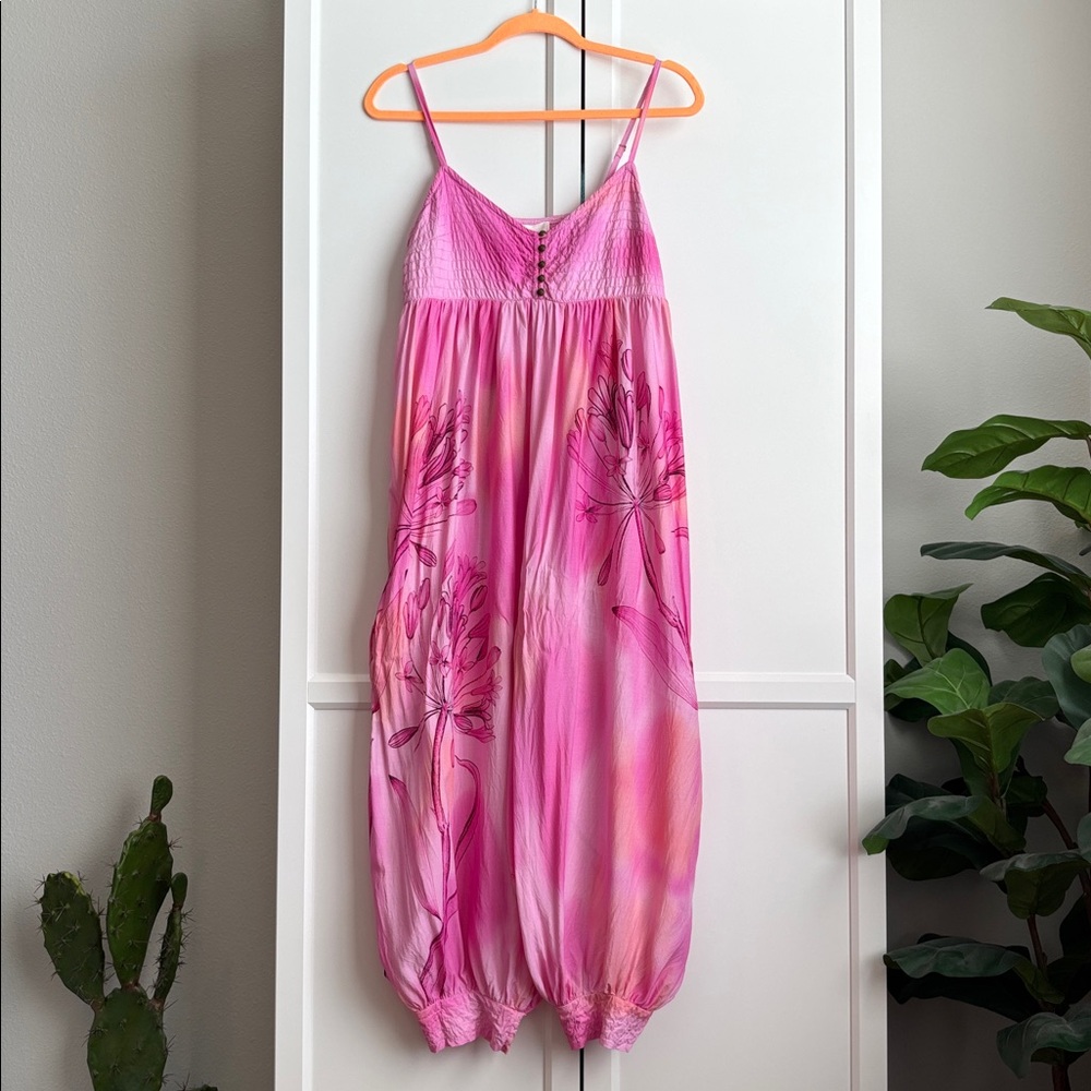 Anthropologie Printed Lounge Jumpsuit, SP - Picture 5 of 8
